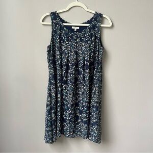 Max Studio Swing Dress Women's XS Blue Dainty Floral‎ Feminine Country Cottage